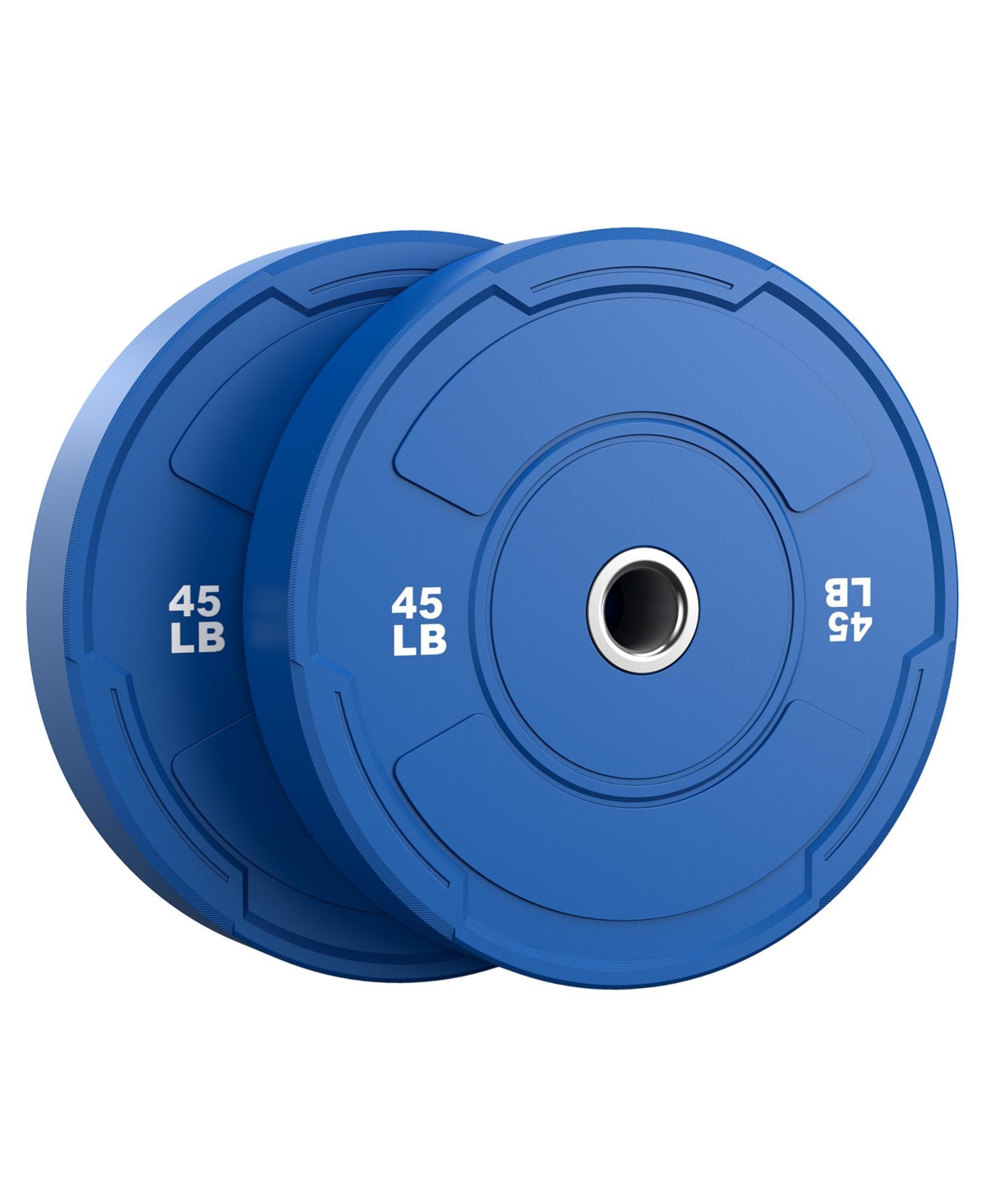 Fed Fitness Bumper Plate Set 2 Inch Olympic Weight Plates Pair Tested Rubber Plates Steel Insert for Barbell Home Gym