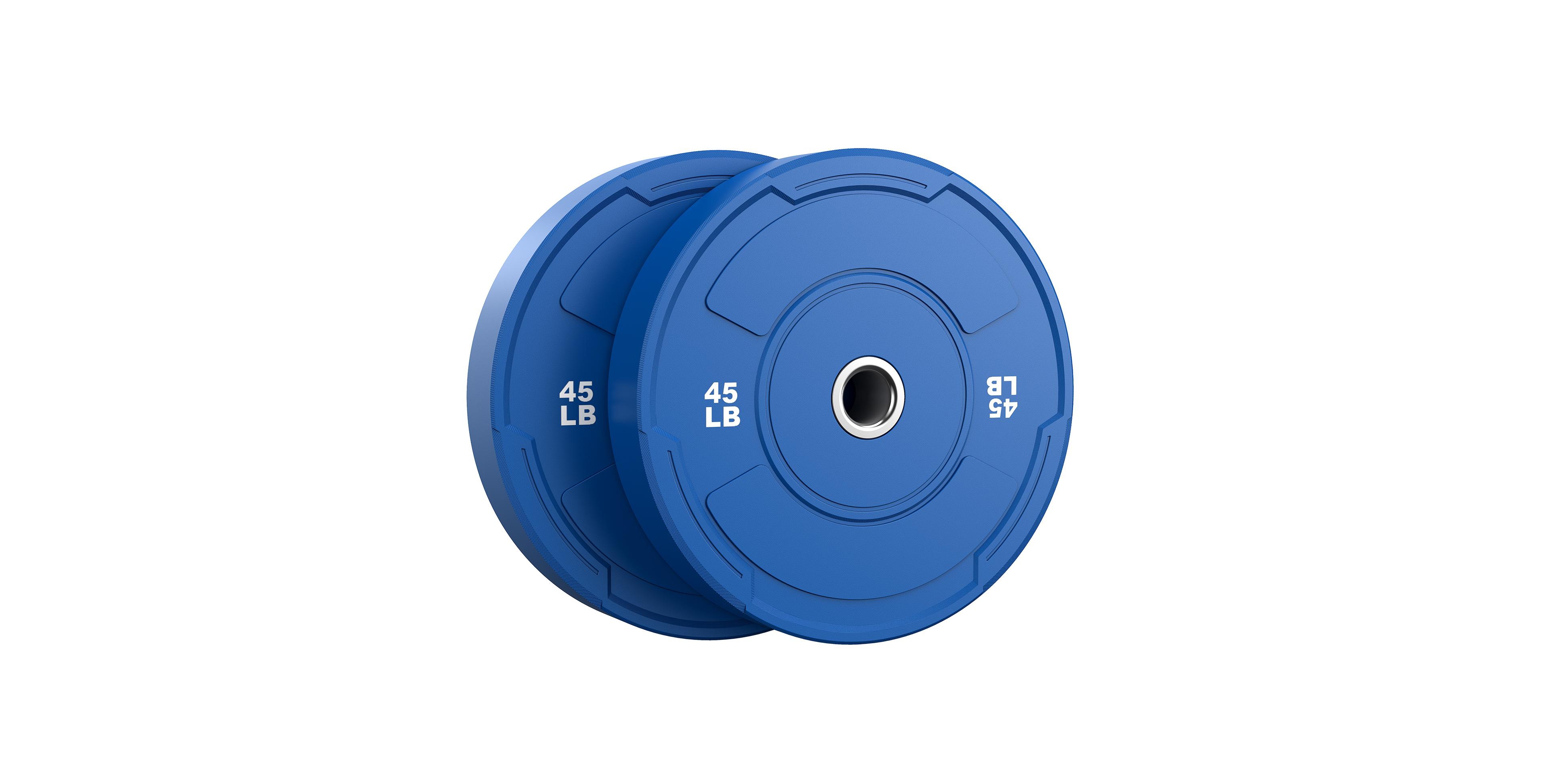 Fed Fitness Bumper Plate Set 2 Inch Olympic Weight Plates Pair Tested Rubber Plates Steel Insert for Barbell Home Gym