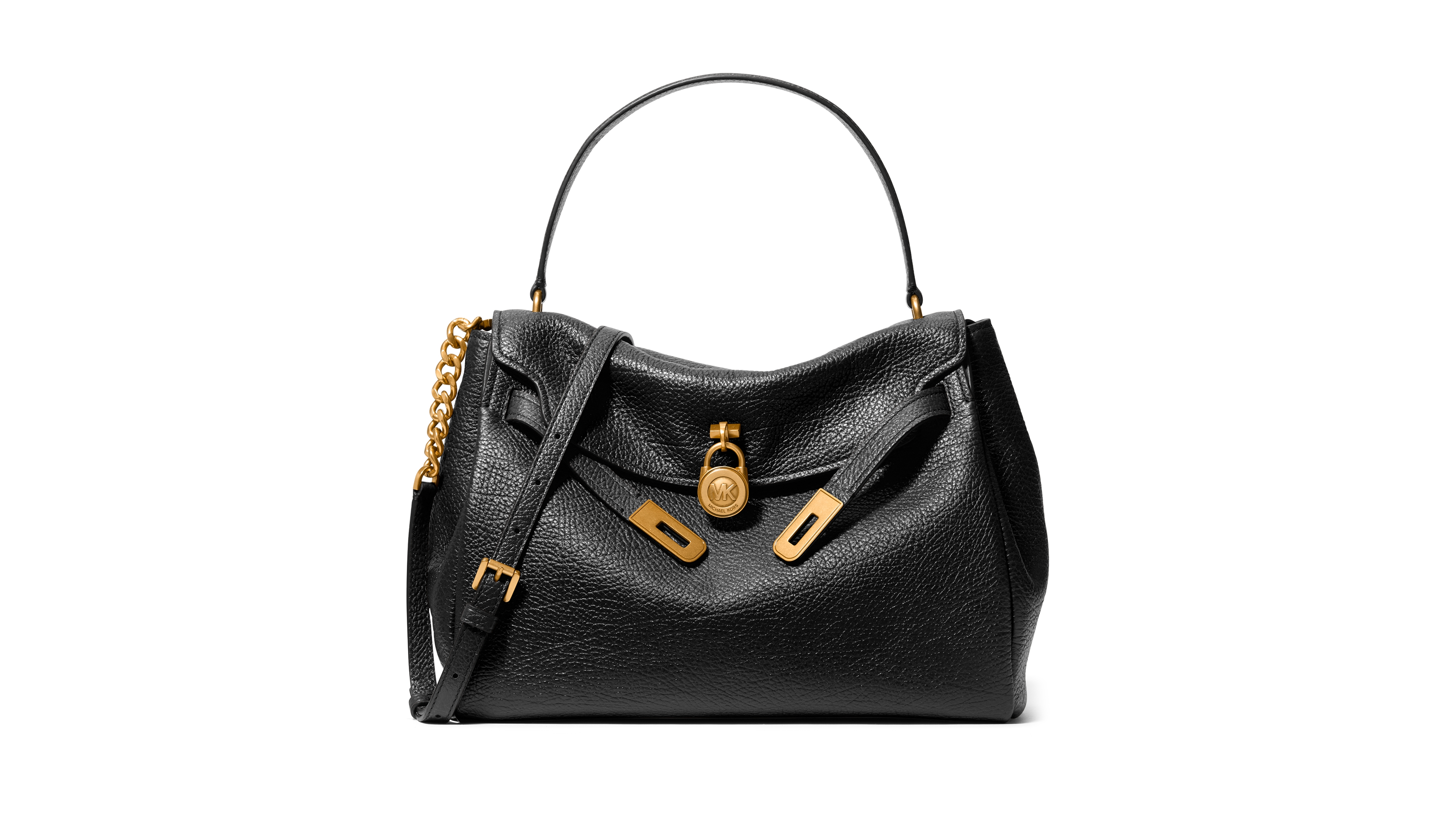 Michael Kors Hamilton Moderne Flap Top Handle Medium Satchel Handbag