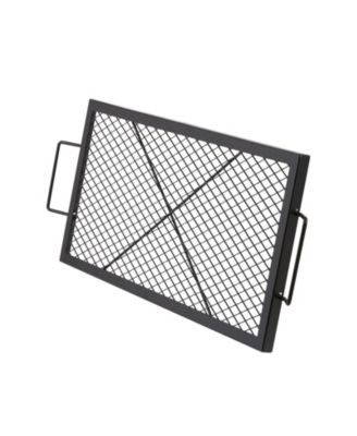 32" Rectangle Cooking Grate Fire Pit Grill Grate X-Marks Heavy-Duty Steel