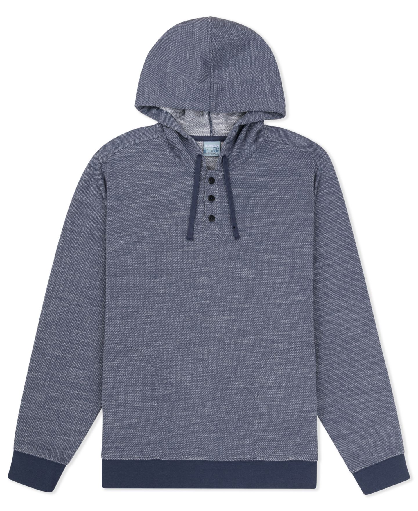 Мужское худи Hurley Bandalero Lightweight Fleece, цвет: Monsoon — фото 6