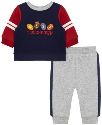 Baby Boys' Touchdown Active Sweatshirt and Pants, 2-Piece Set