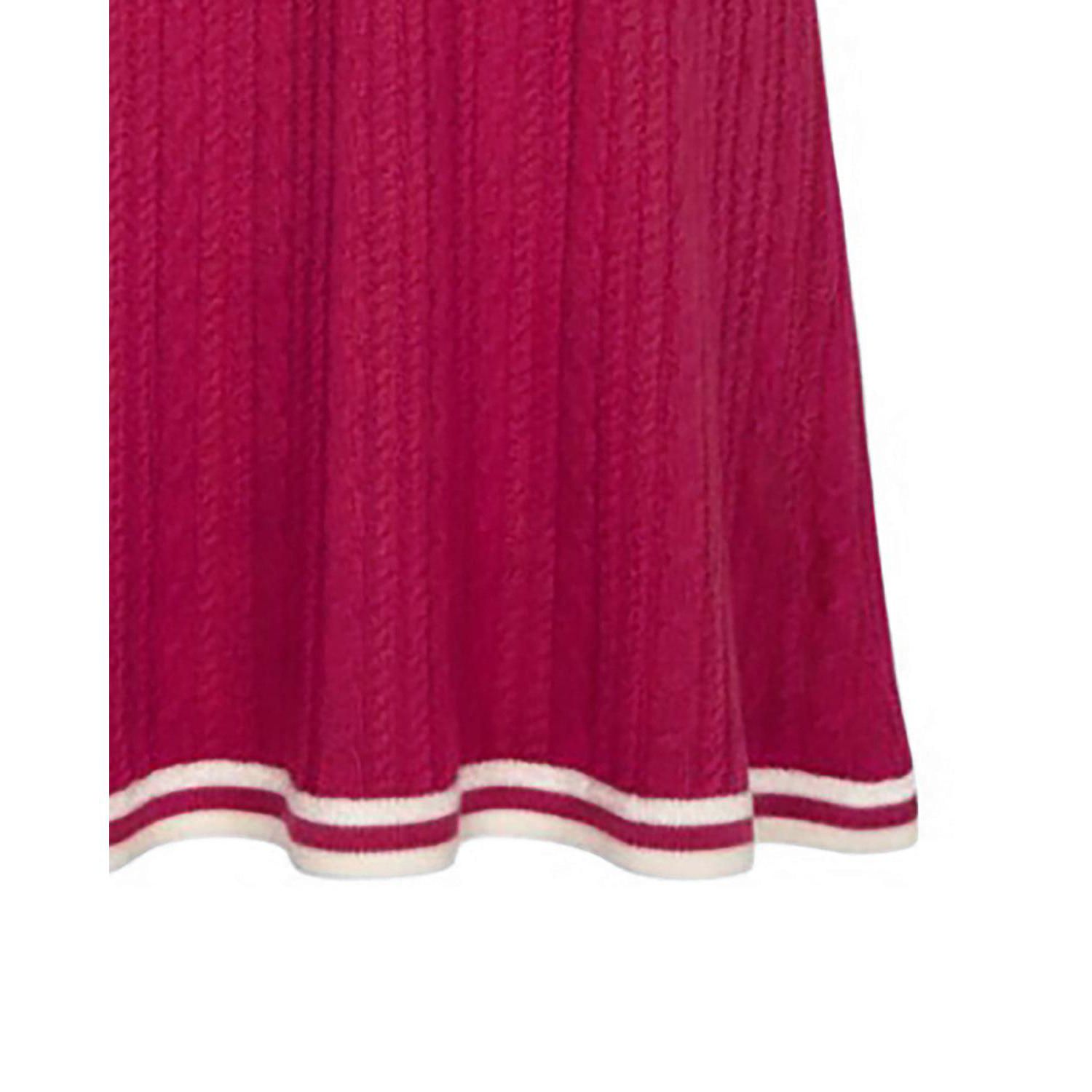 Little Girls 6-12 Organic Collared French Cable Sweater Dress