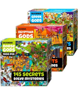 1000 Piece Puzzle for Adults Ancient Myths and Legends with Secret Tasks and Audio Story