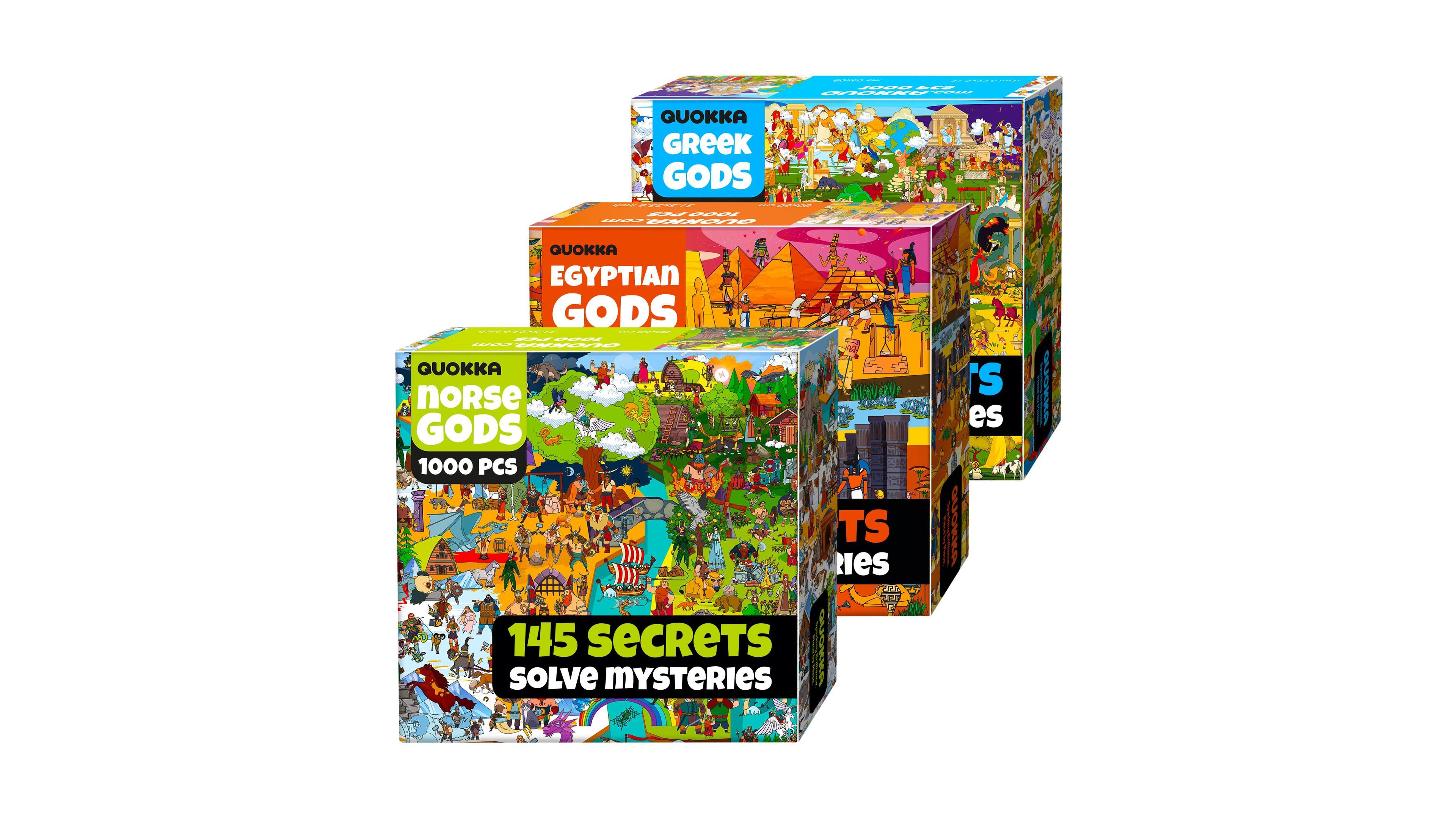 Quokka 1000 Piece Puzzle for Adults Ancient Myths and Legends with Secret Tasks & Audio Story