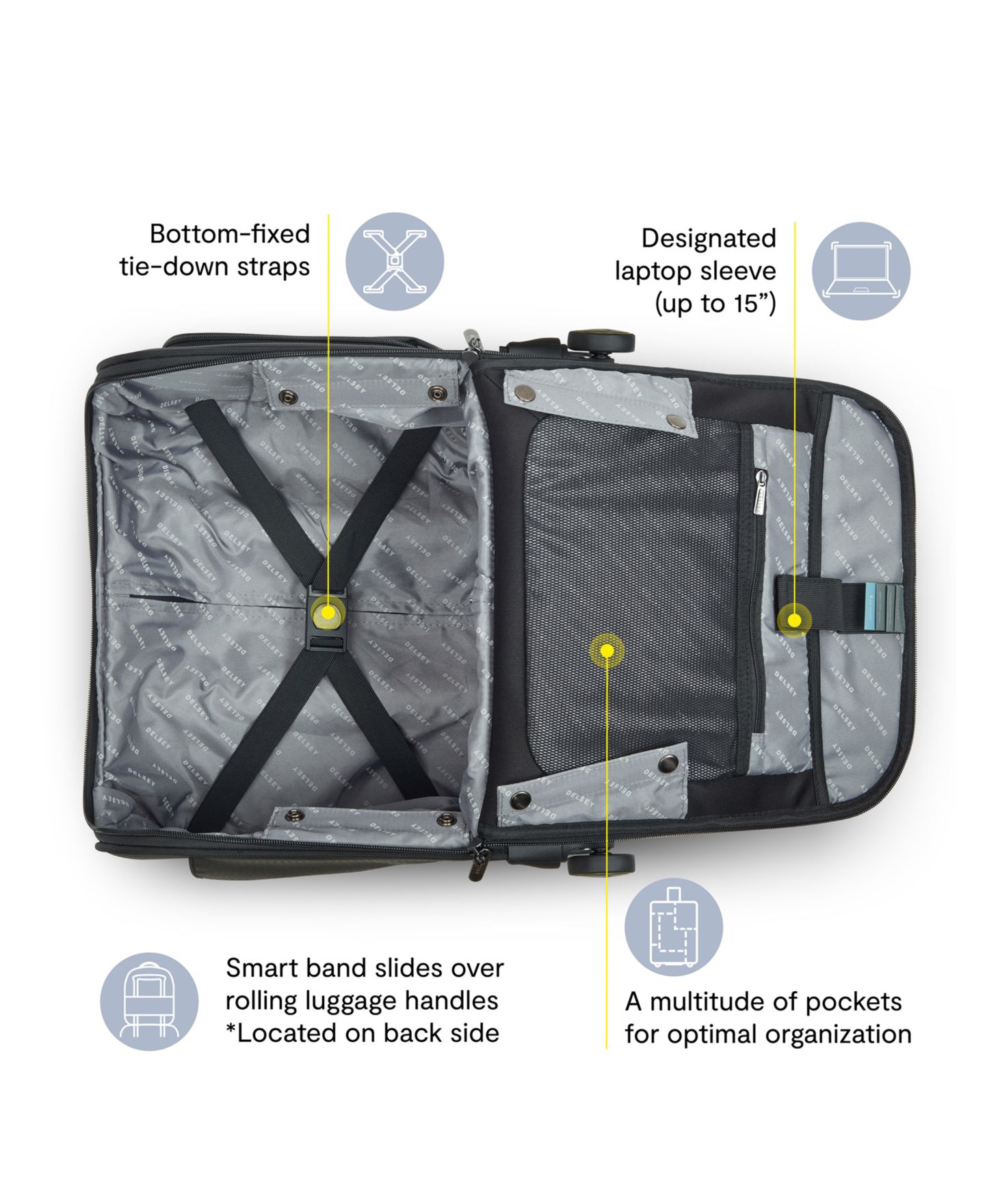Сумка Delsey Paris DLC Pro 16" Underseater, цвет: Чёрный — фото 10