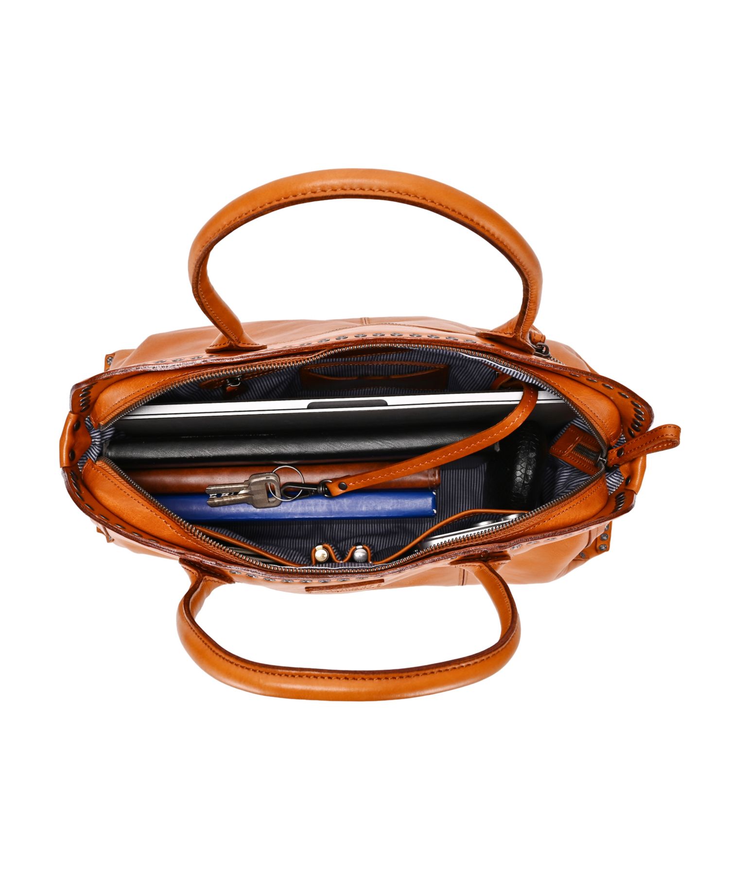 Soul Stud Large Leather Satchel Bag