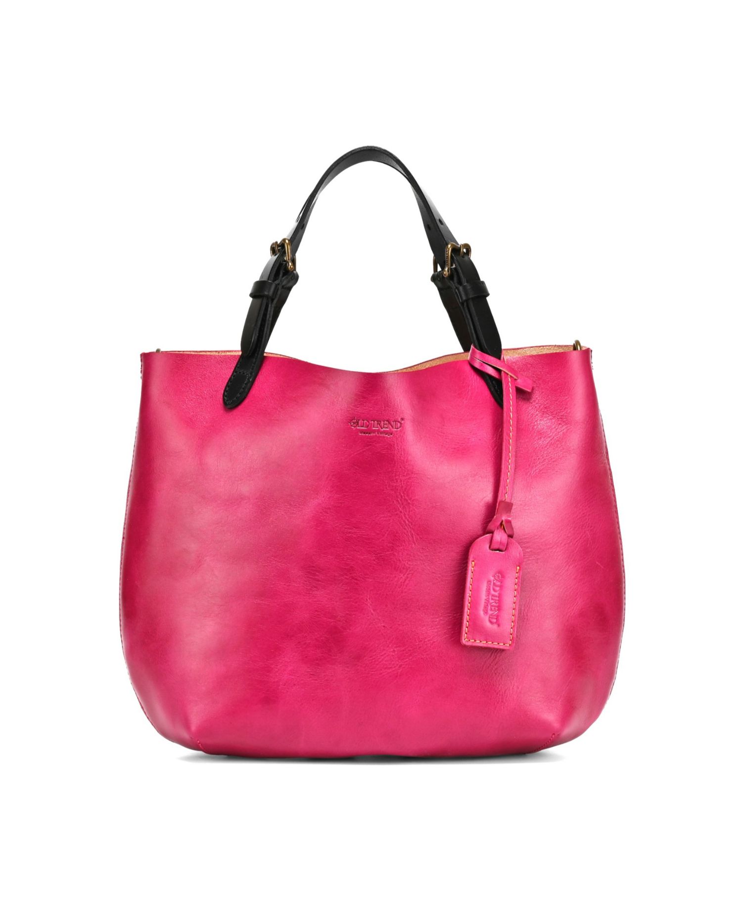 Dip Dye Mini Leather Crossbody Tote Bag