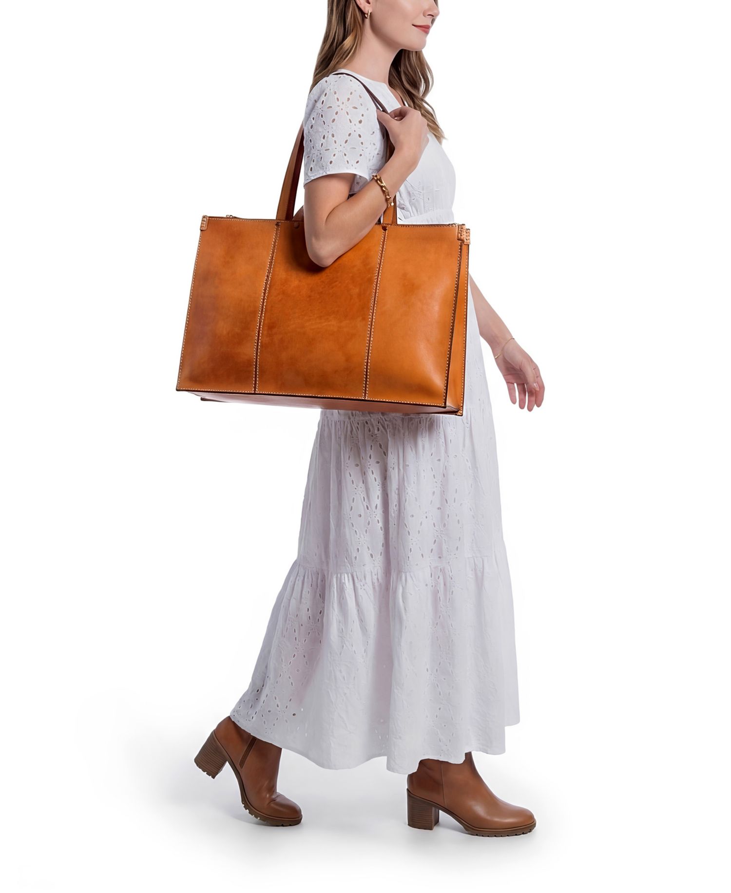 Sandstorm Extra-Large Leather Tote Bag