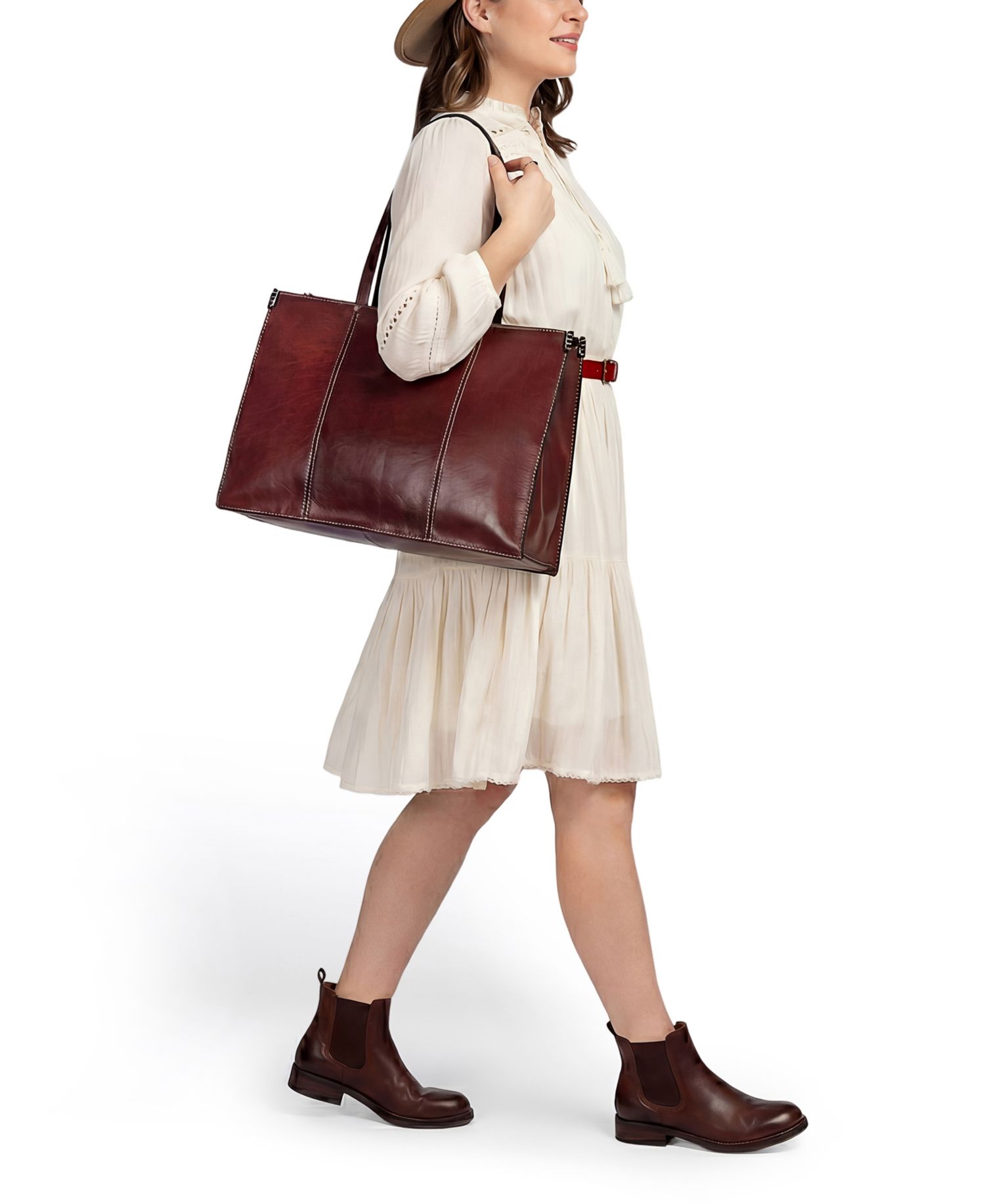 Sandstorm Extra-Large Leather Tote Bag