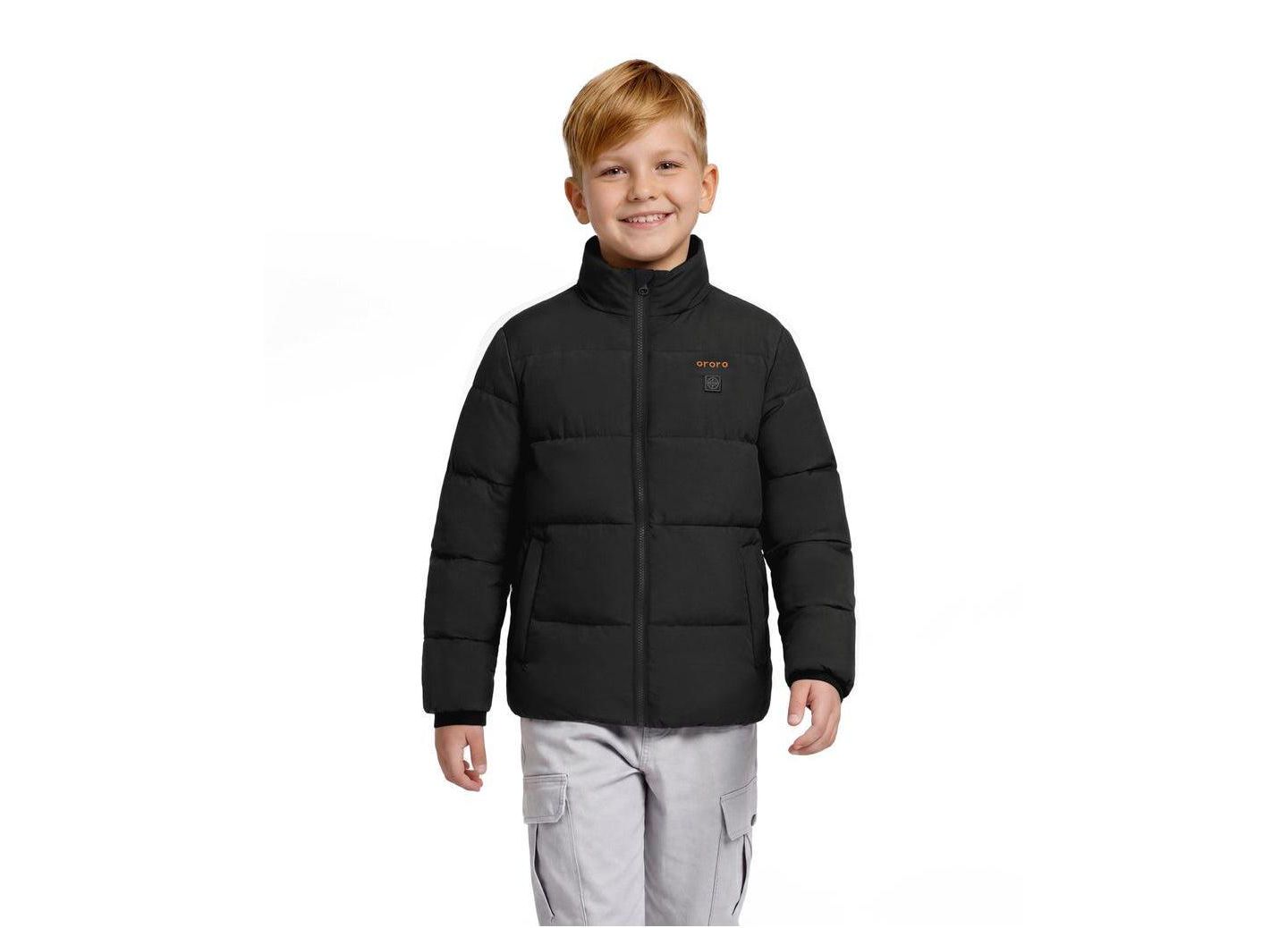Куртка ororo Unisex S- XL ' 4-Zone Heated Down для девочек, цвет: Чёрный — фото 3
