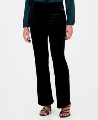 Women's Velvet Flare-Leg Pants