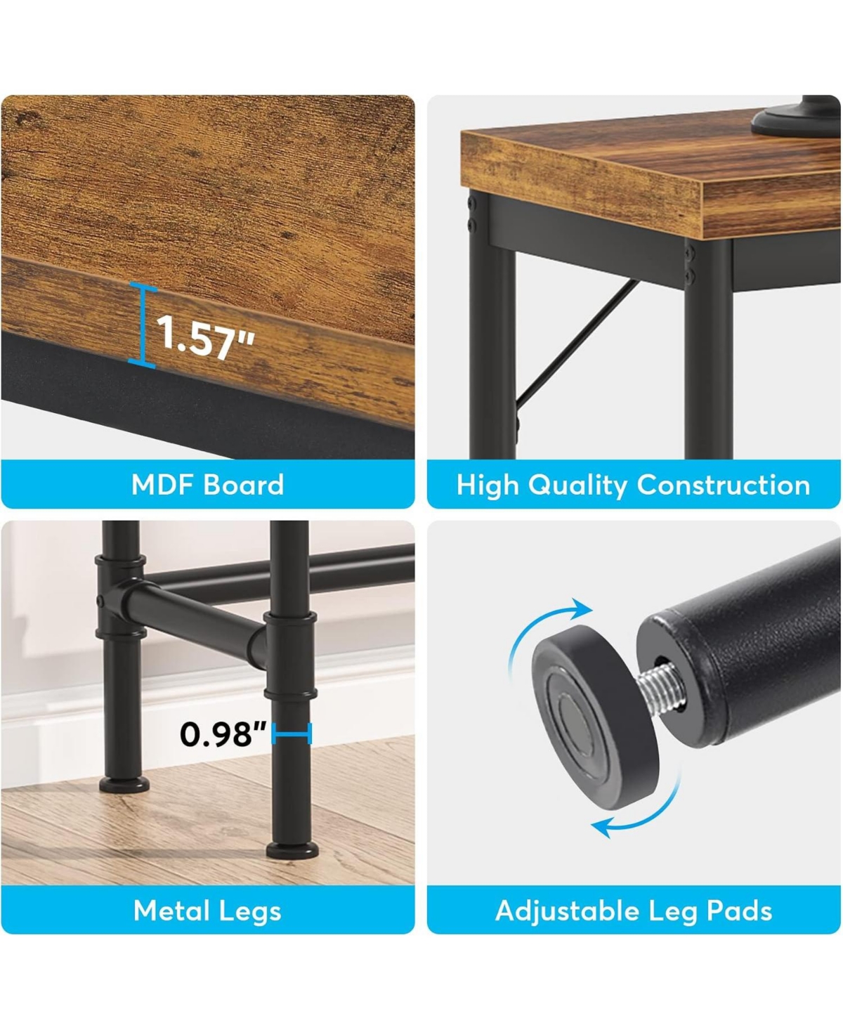 Tribesigns 70.9" Extra Long Console Table, Rustic