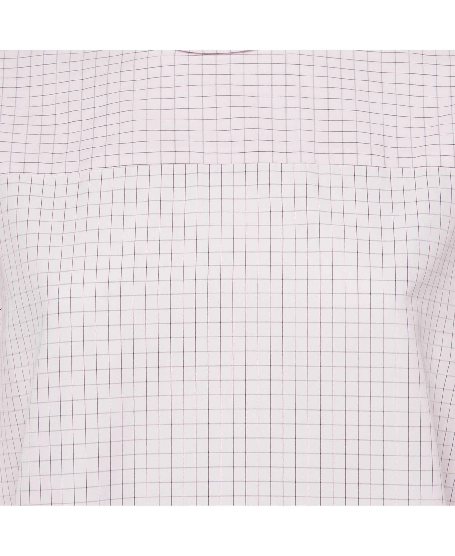 Women's Corso Checkered Cotton Mock Neck Shirt