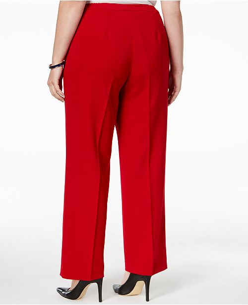 Kasper Plus Size StraightLeg Crepe Pants Pants & Capris Women Macy's