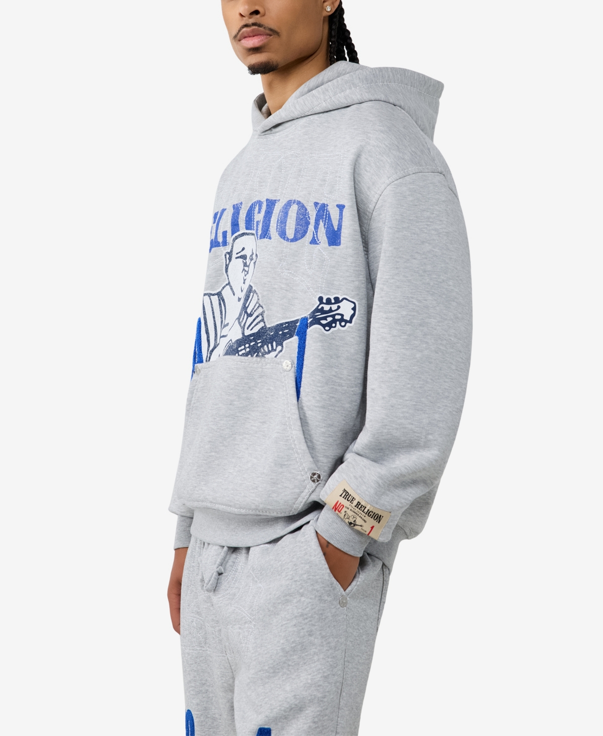 True Religion Men's Buddha Logo Graphic Hoodie