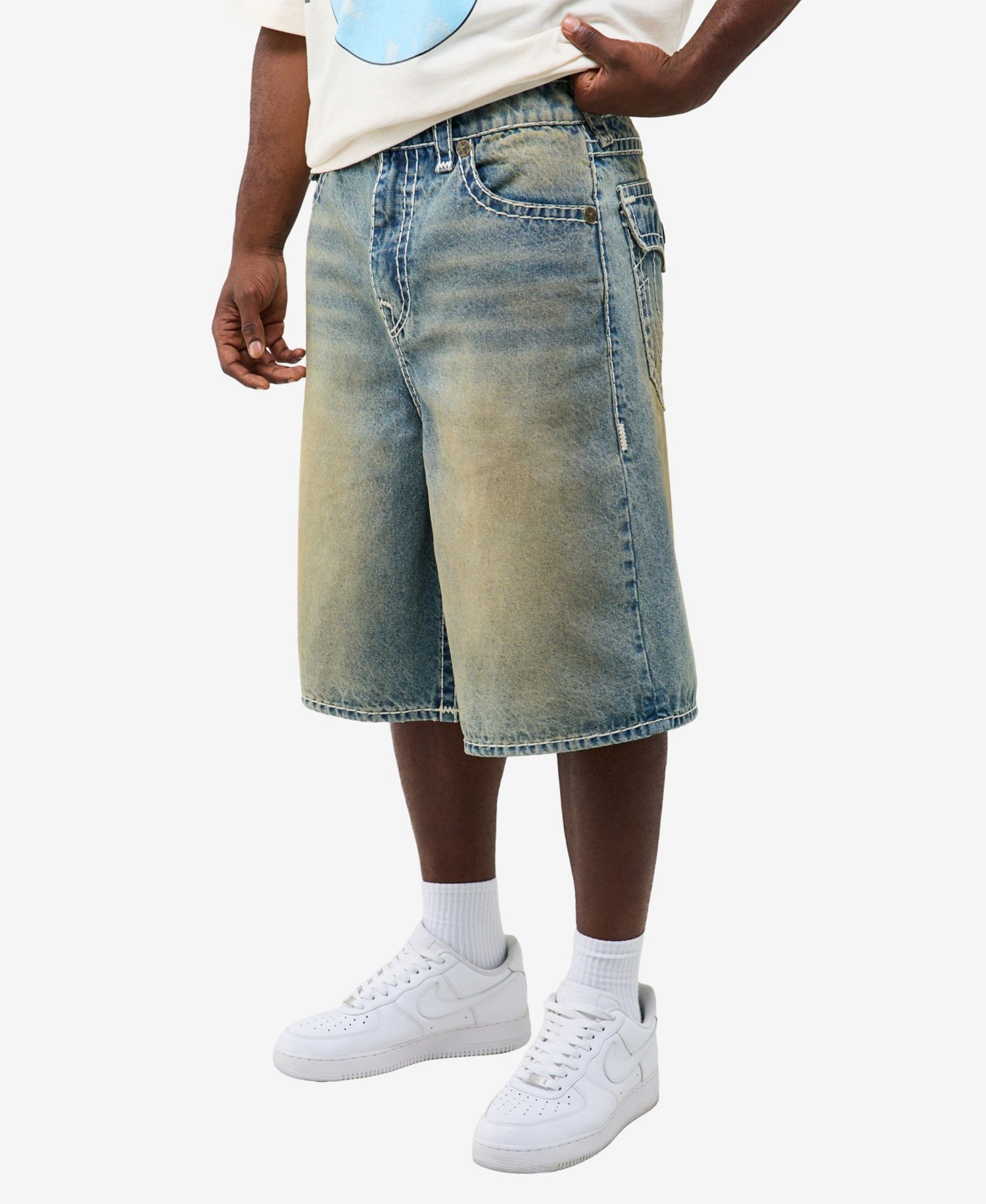 Men's Mikey Super T Flap Baggy Shorts, 12" Inseam