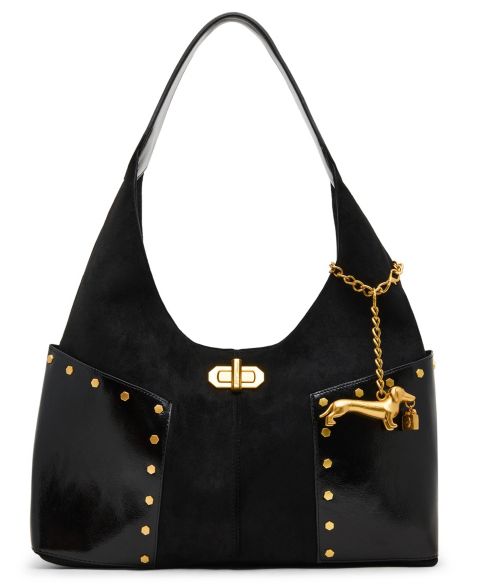 Женская сумка Betsey Johnson Side Pocket Large Hobo, цвет: Чёрный