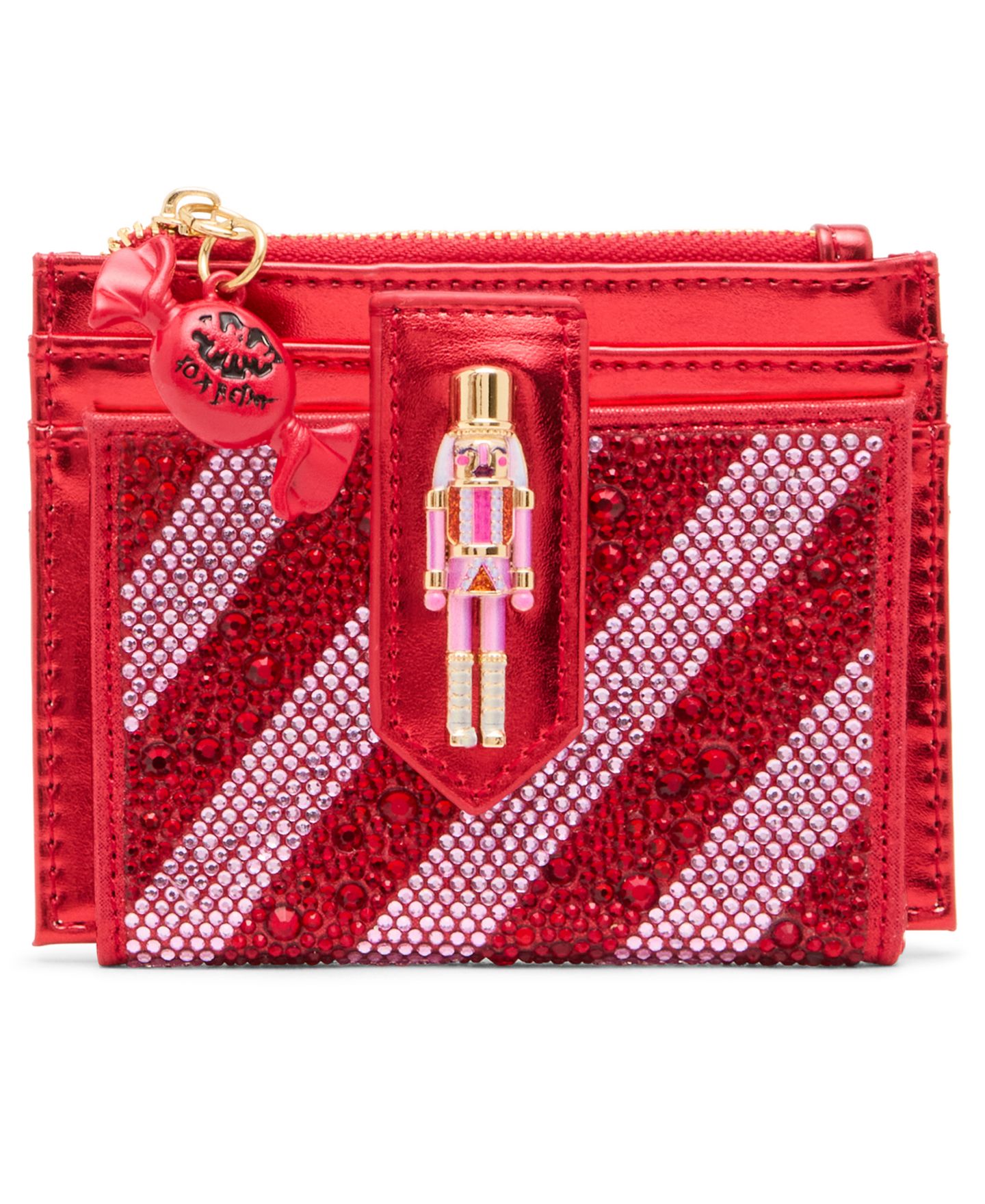 Женский кошелёк Betsey Johnson Nutcracker Wallet, цвет: Розовый полосатый — фото 1
