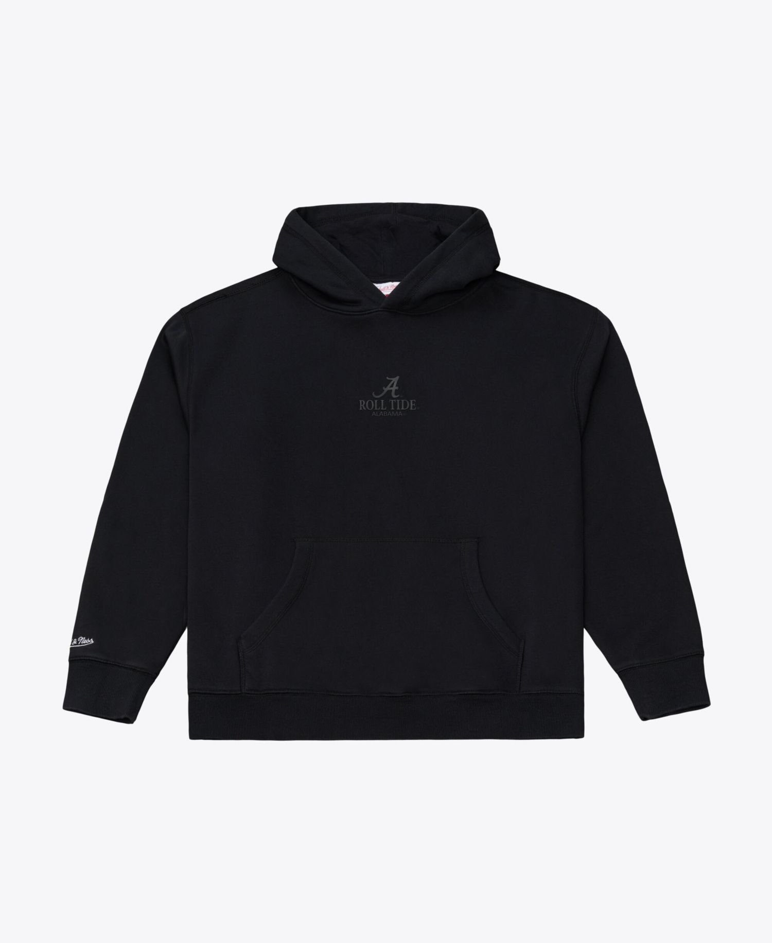 Men's Black Alabama Crimson Tide Monochrome Icon Fleece Hoodie