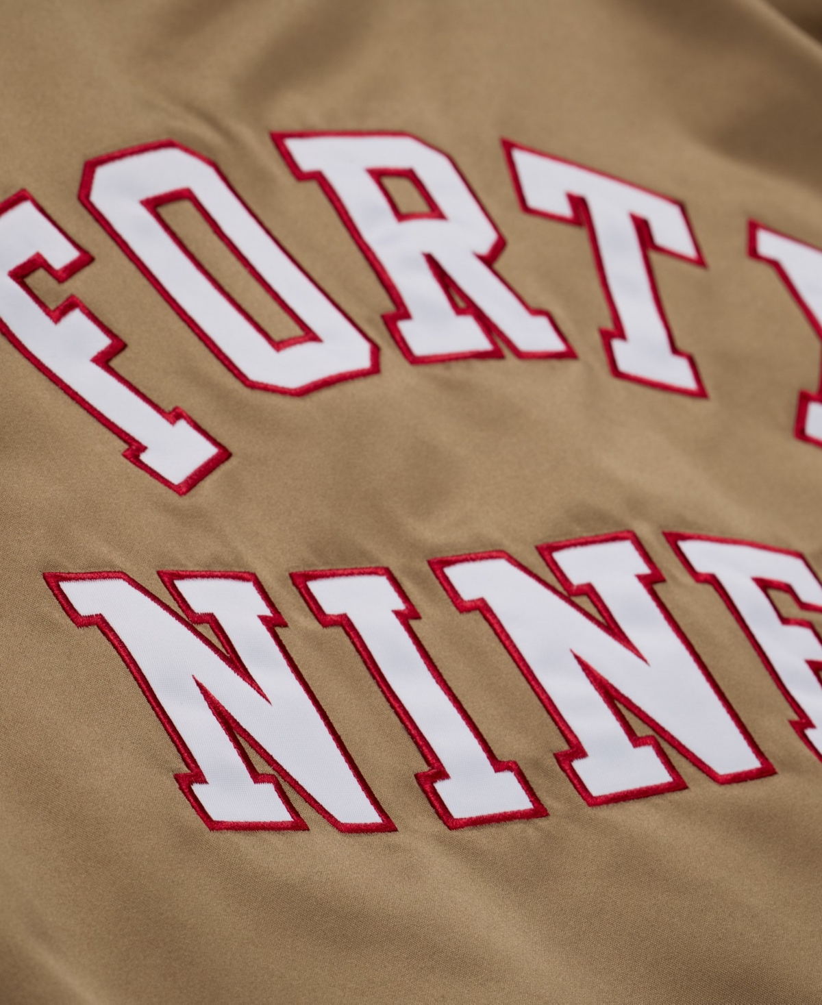 Mitchell & Ness Women's San Francisco 49ers 80th Anniversary Satin Full-Snap Jacket