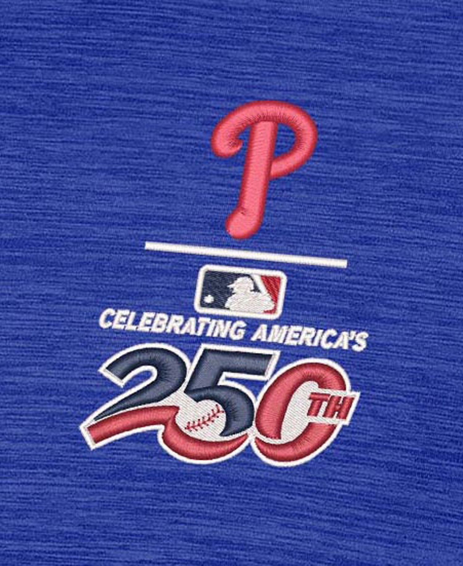Men's Heather Royal Philadelphia Phillies Celebrating America's 250th Layout Polo Shirt