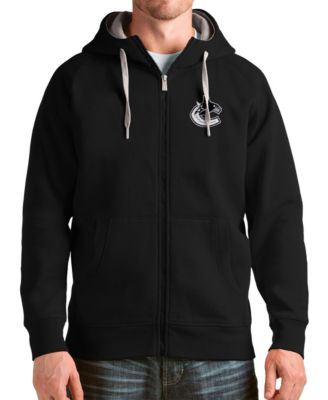 Men's Black Vancouver Canucks Logo Victory Full-Zip Hoodie