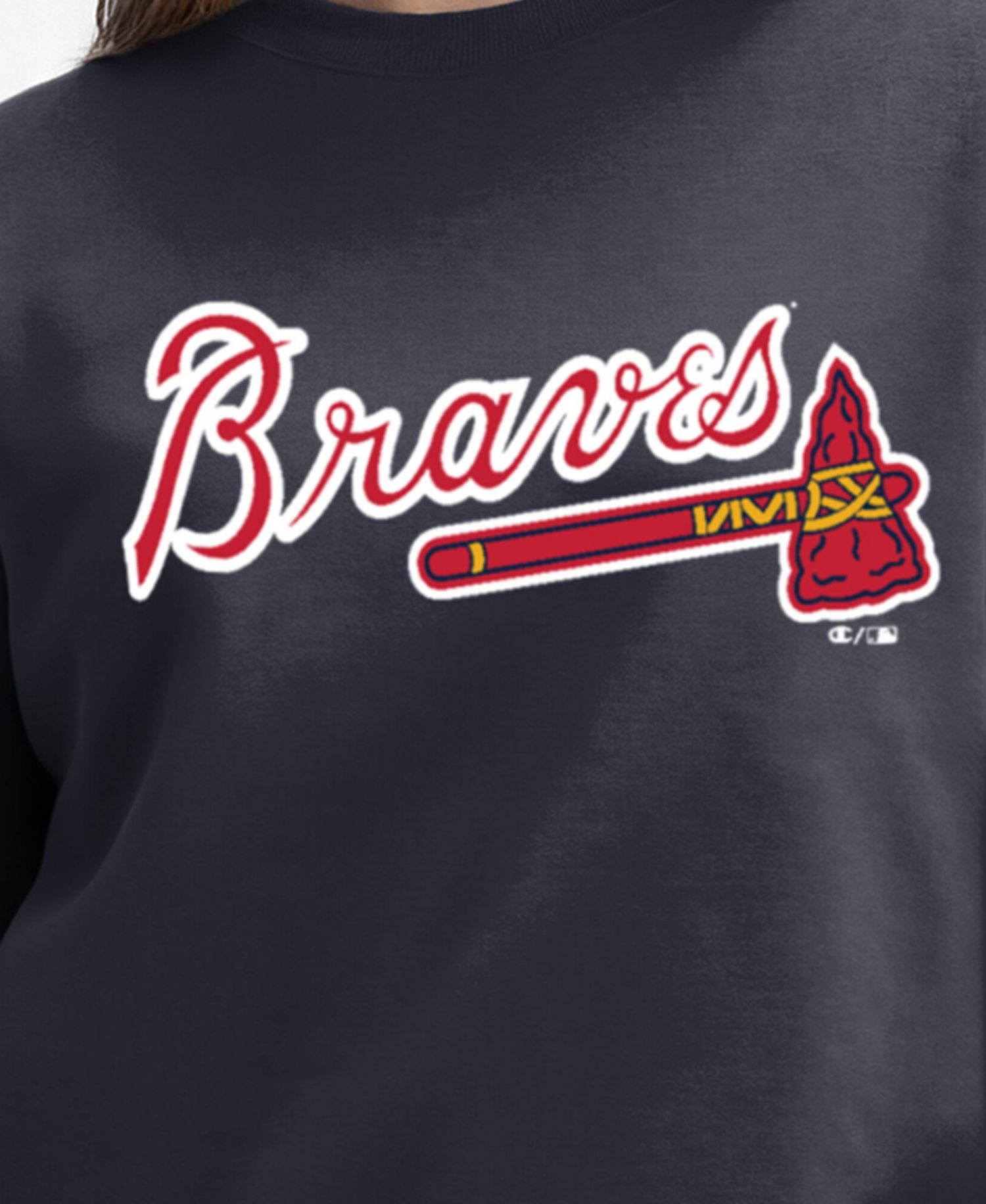 Women's Atlanta Braves All-Star Relaxed-Fit Crew Neck Sweatshirt