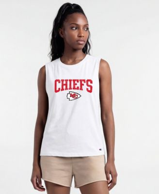 Women's Kansas City Chiefs Distressed Larger-Armhole Muscle Tank Top
