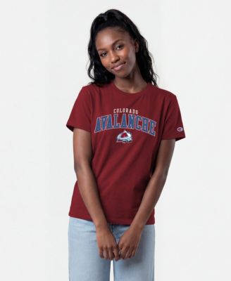 Women's Colorado Avalanche Screen-Print Crewneck T-Shirt