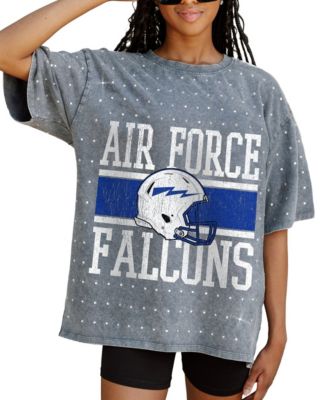 Women's Gray Air Force Falcons On the Ball Oversized T-Shirt