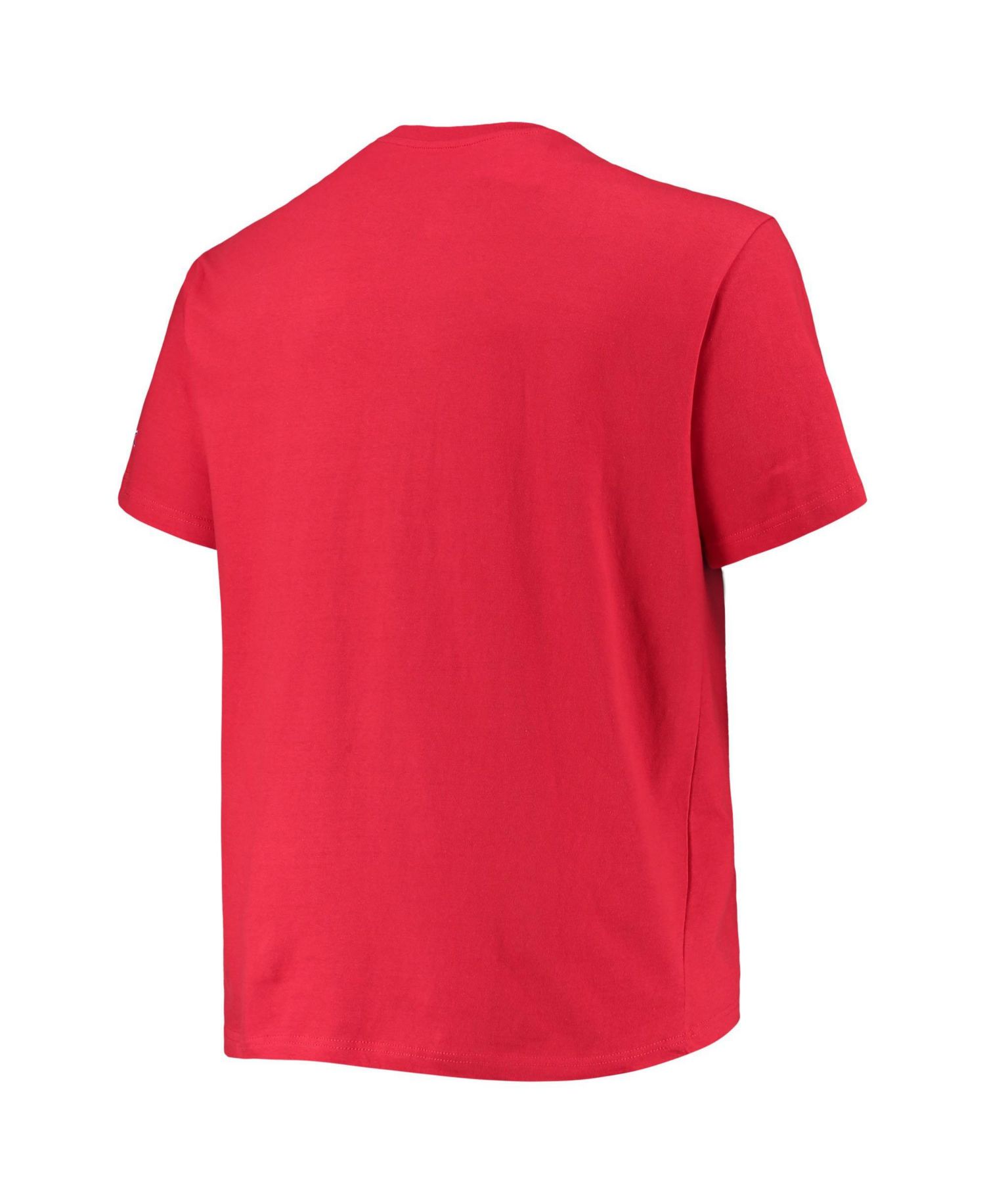 Men's Crimson Indiana Hoosiers Big & Tall Arch Over Wordmark T-Shirt
