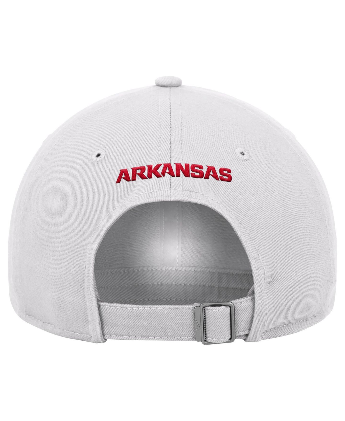 Мужская кепка Nike White Arkansas Razorbacks 2026 On-Field Club Adjustable Hat — фото 2