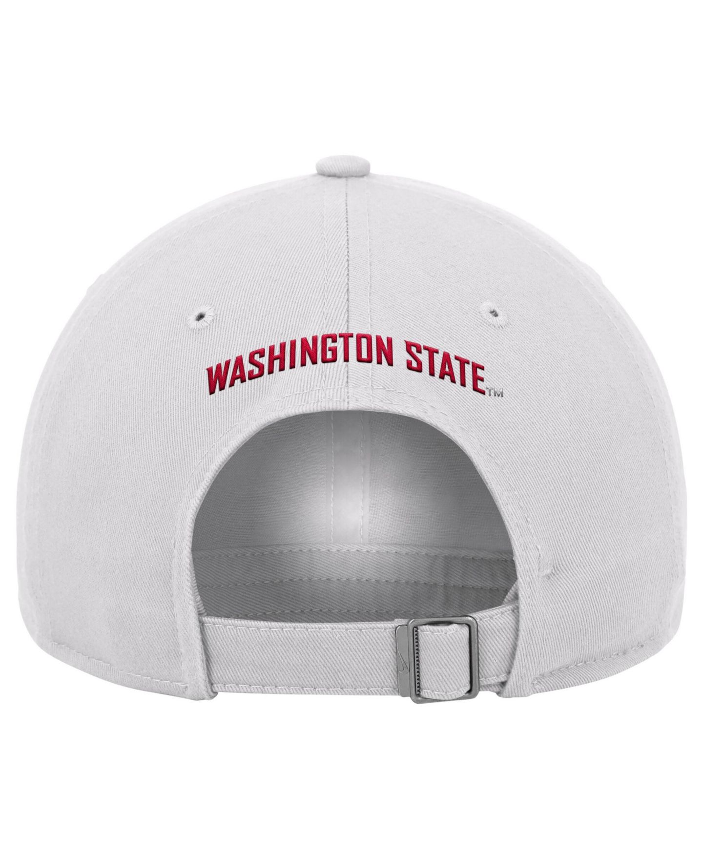 Мужская кепка Nike White Washington State Cougars 2026 On-Field Club Adjustable Hat — фото 2