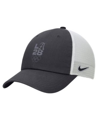 Men's Anthracite/White LA28 Summer Olympics Club Trucker Adjustable Hat