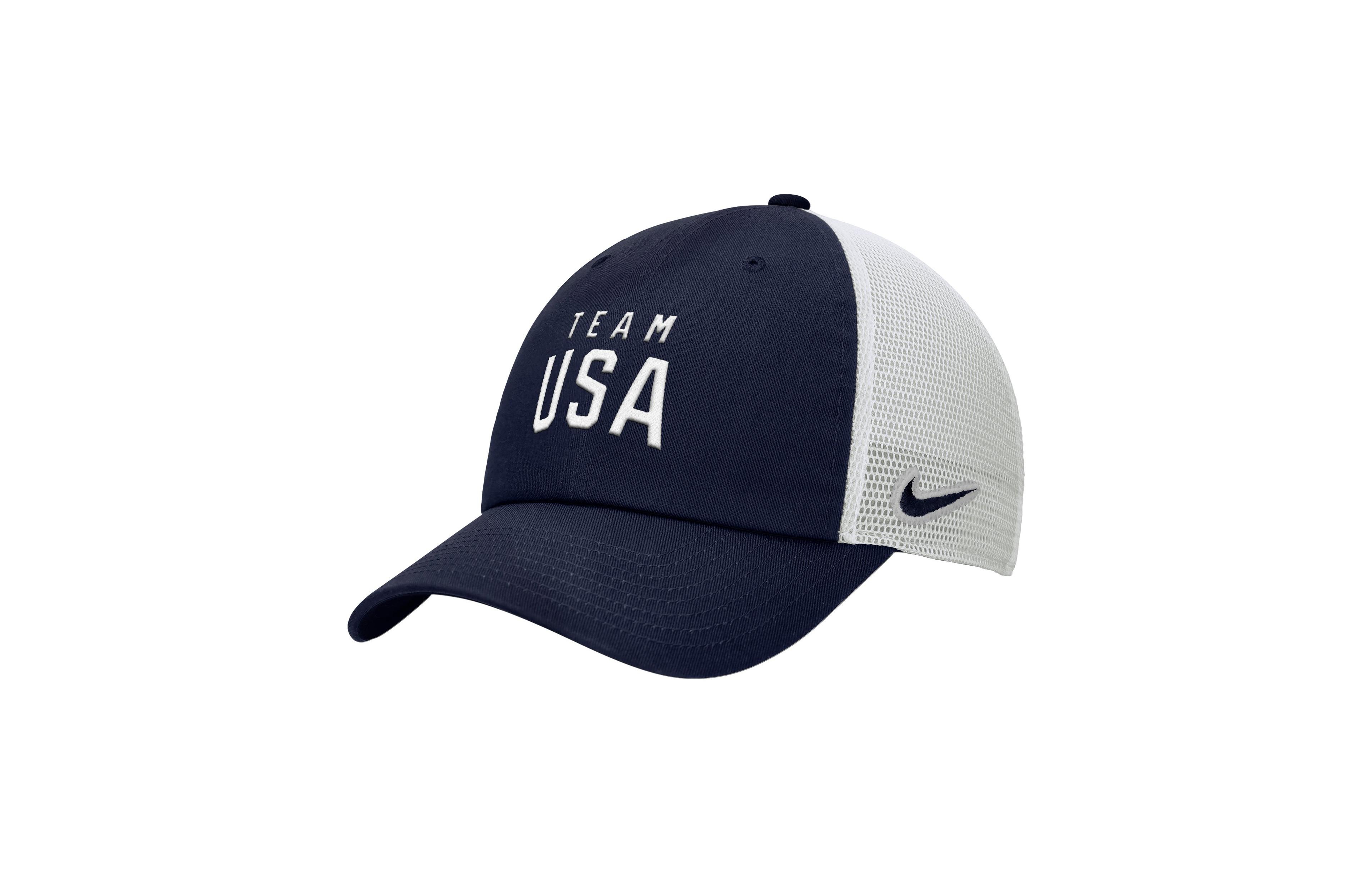 Nike Men's Navy Team Usa Club Trucker Adjustable Hat