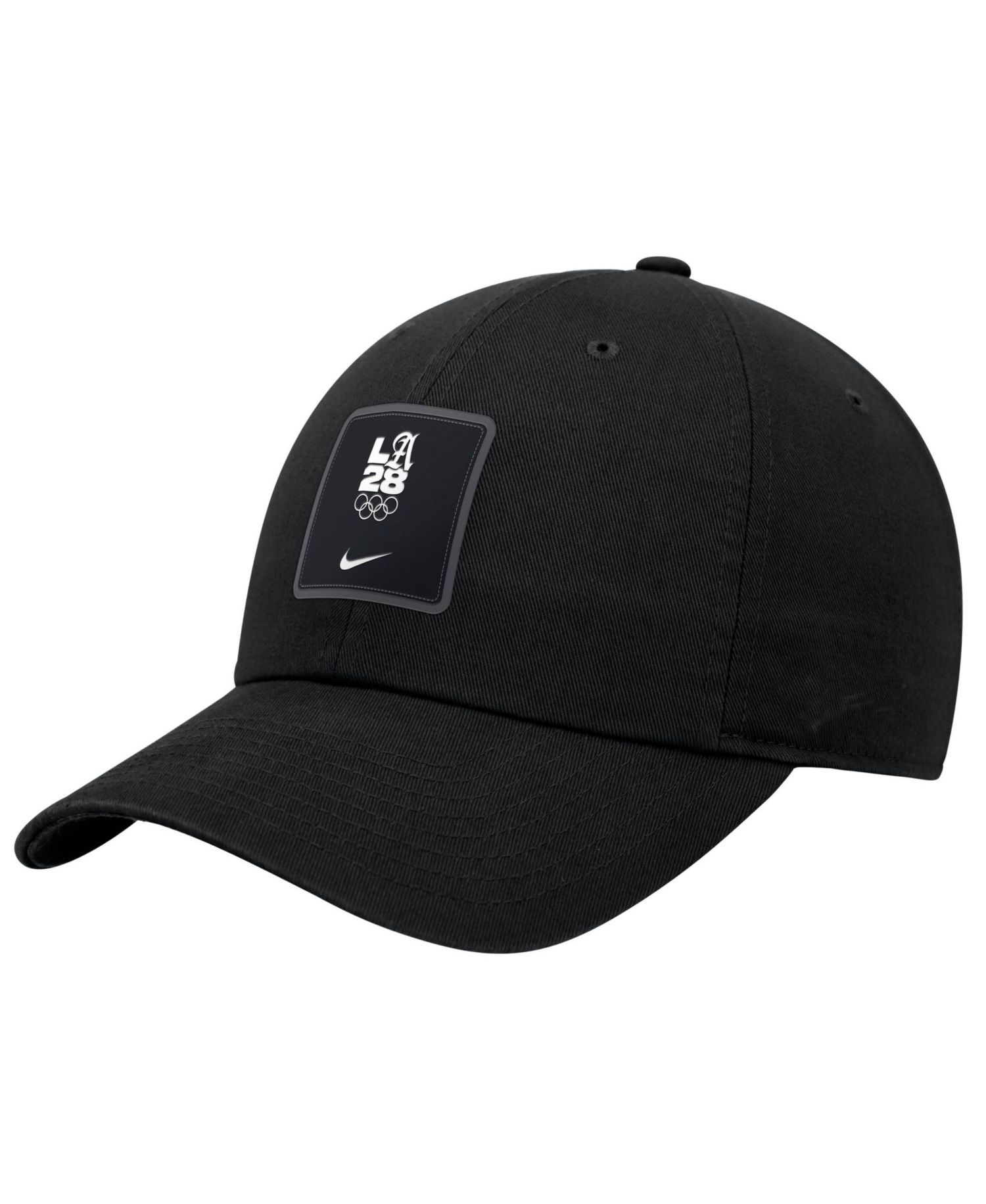 Men's Black LA28 Summer Olympics Club Unstructured Adjustable Hat
