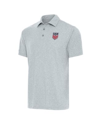 Men's Heather Gray USMNT Par 3 Polo Shirt