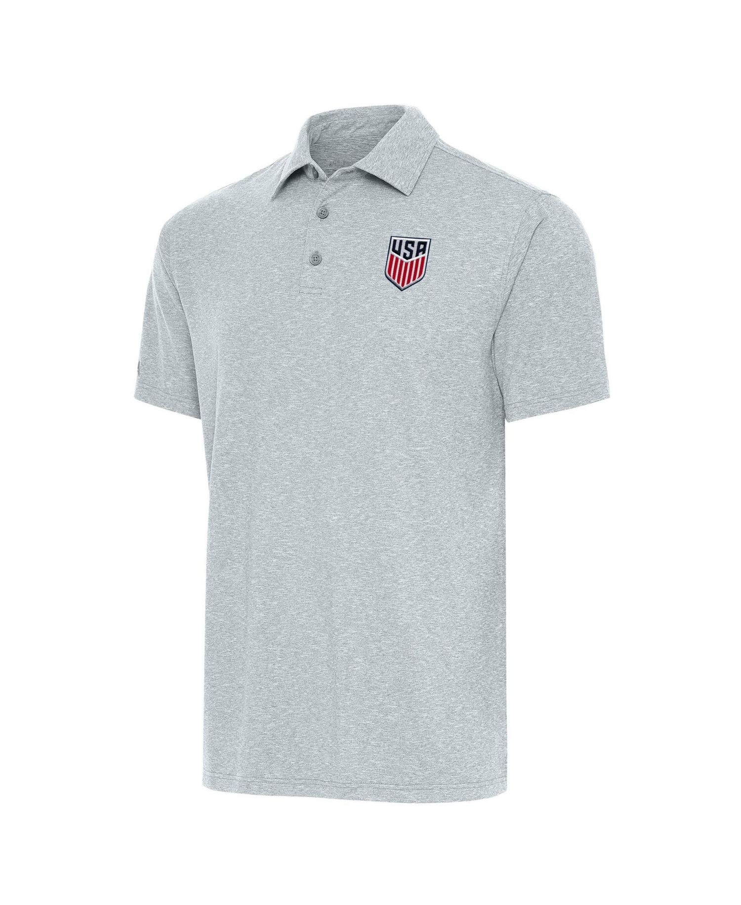 Men's Heather Gray USMNT Par 3 Polo Shirt