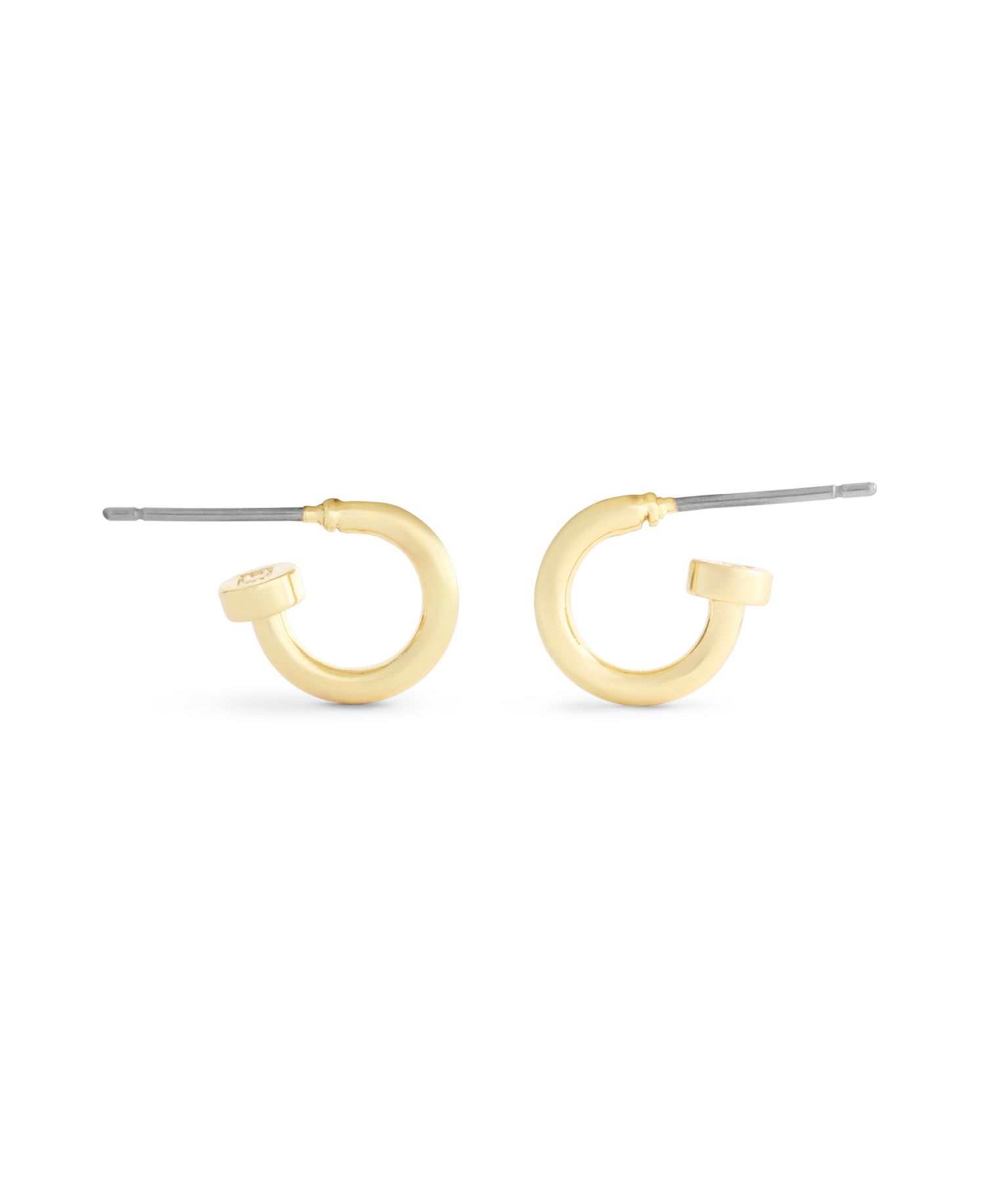 Metal-Tone Classic Mini Huggie Hoop Earrings