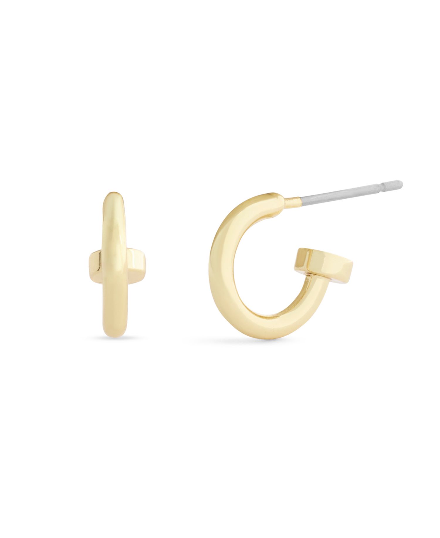 Metal-Tone Classic Mini Huggie Hoop Earrings