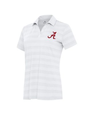 Women's White Alabama Crimson Tide Tunnel Polo Shirt
