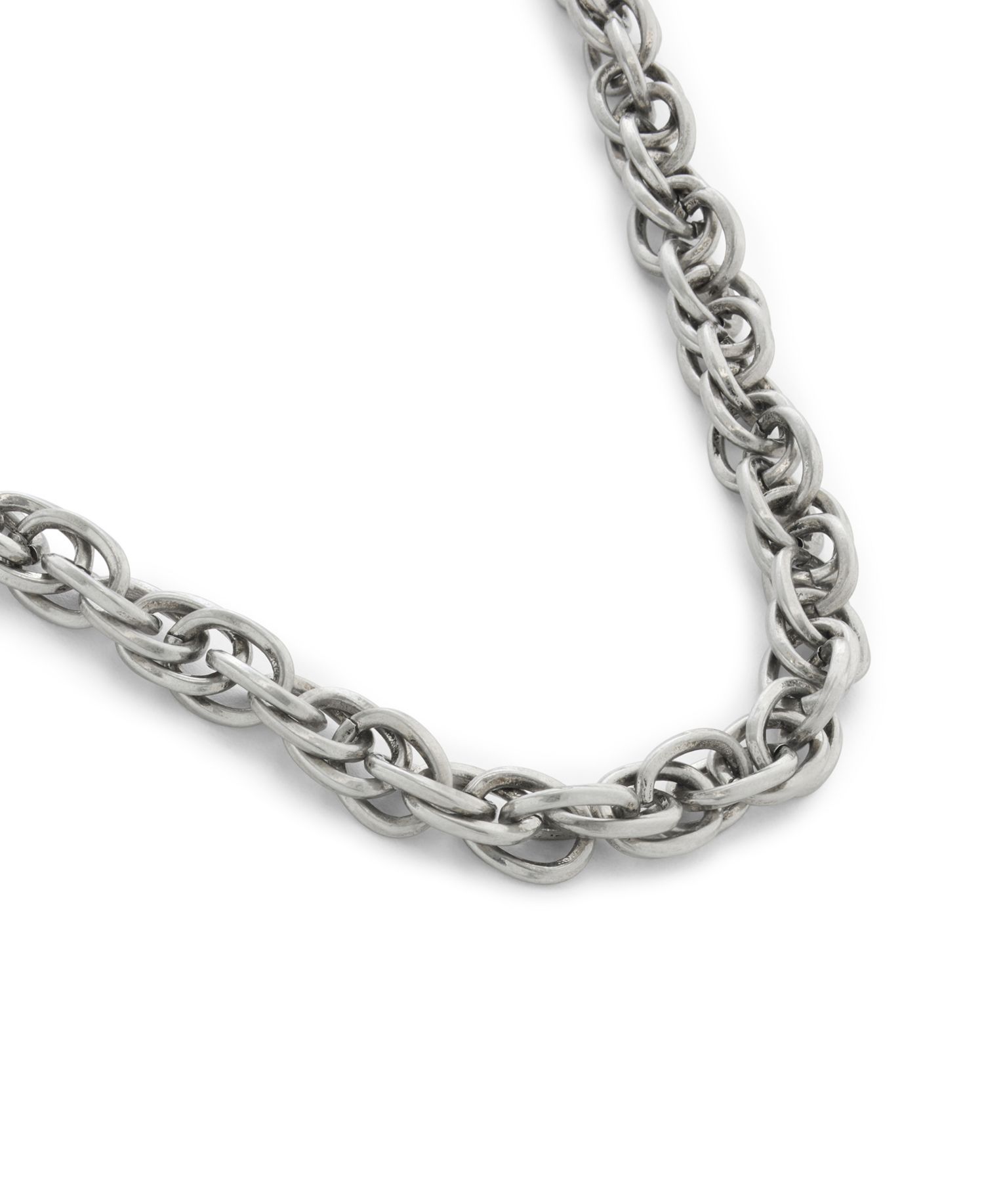 Silver Heritage Twist Link Collar Necklace