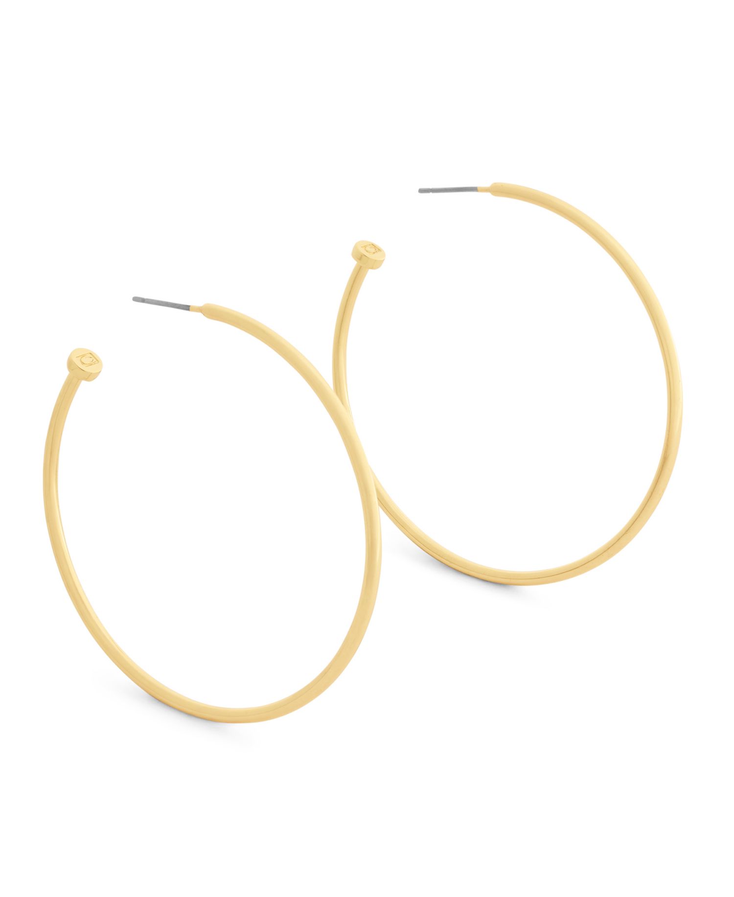 Metal-tone Classic Large Hoop Earrings