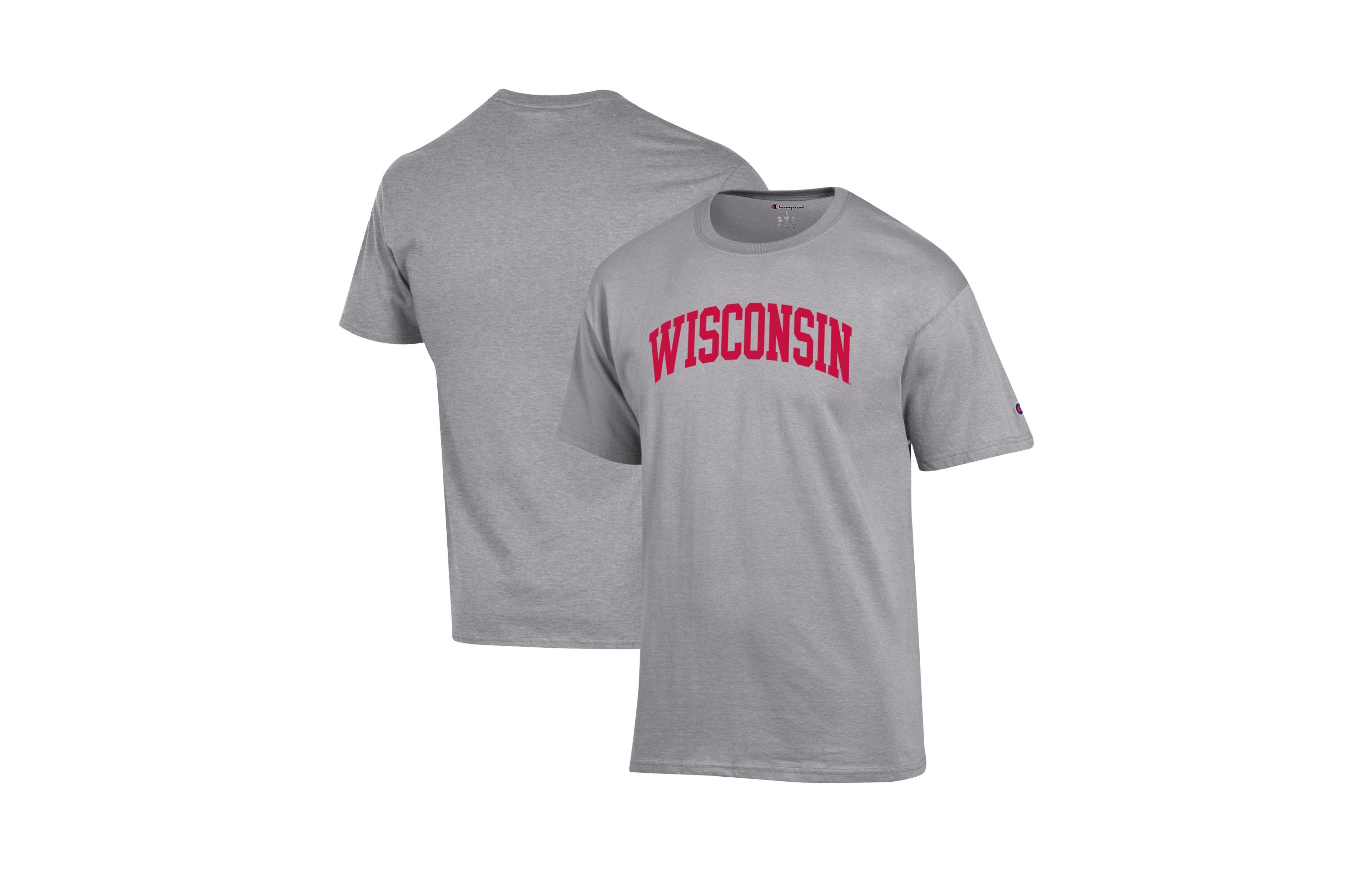 Champion Men's Red Wisconsin Badgers Basic Arch T-Shirt