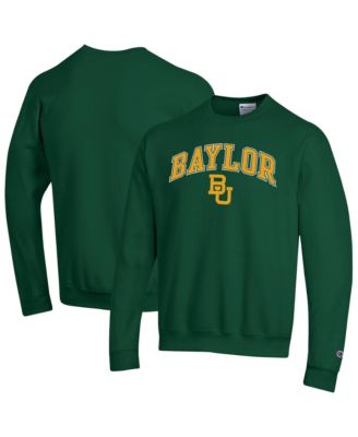 Men's&nbsp;Champion Green Baylor Bears Arch Over Logo Pullover Sweatshirt