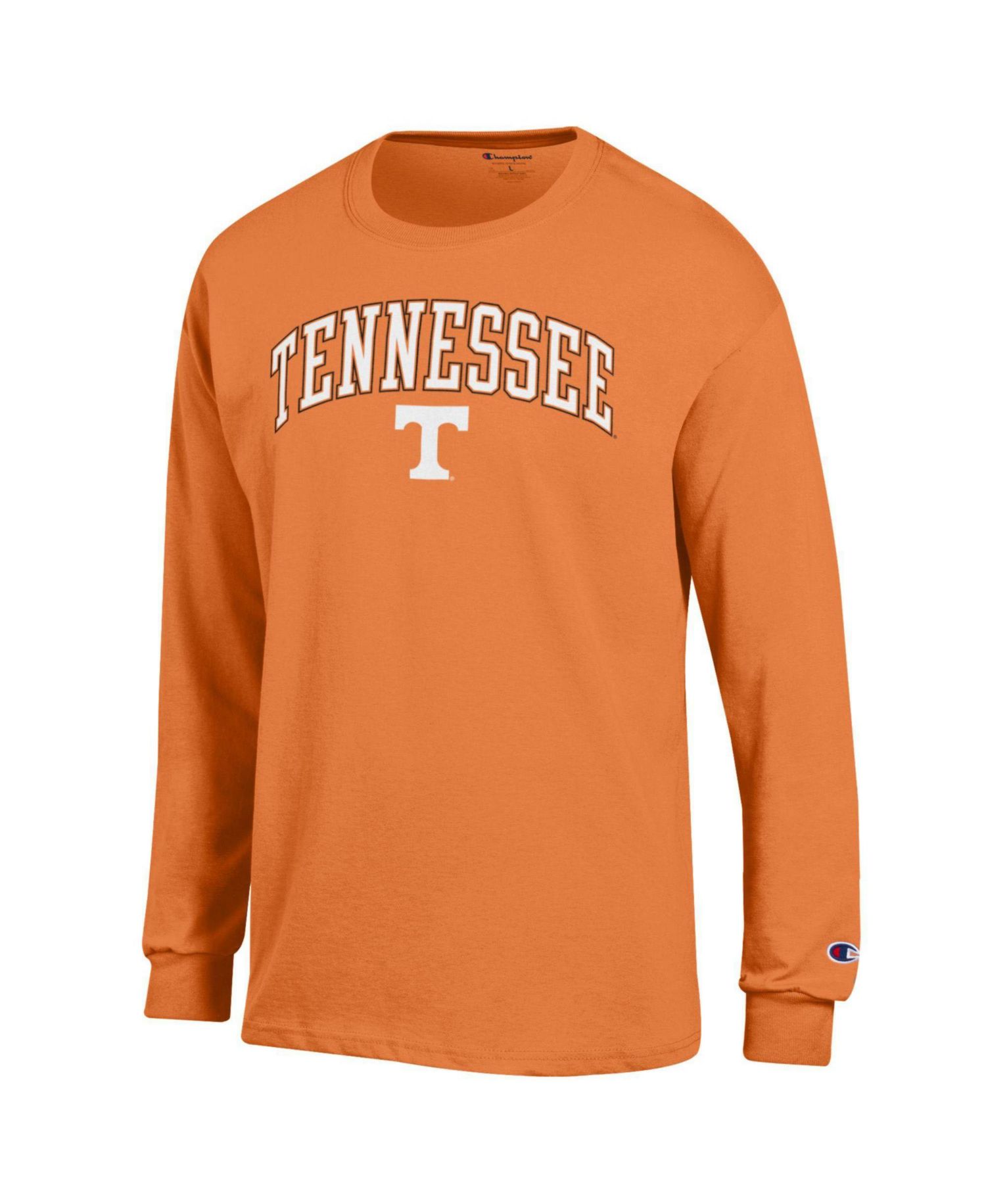 Men's Champion Tennessee Orange Tennessee Volunteers Arch Over Logo Long Sleeve T-Shirt