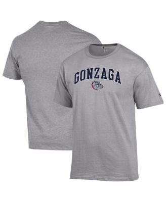 Men's&nbsp;Champion Heather Gray Gonzaga Bulldogs Arch Over Logo T-Shirt
