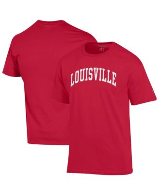 Men's Red Louisville Cardinals Basic Arch T-Shirt