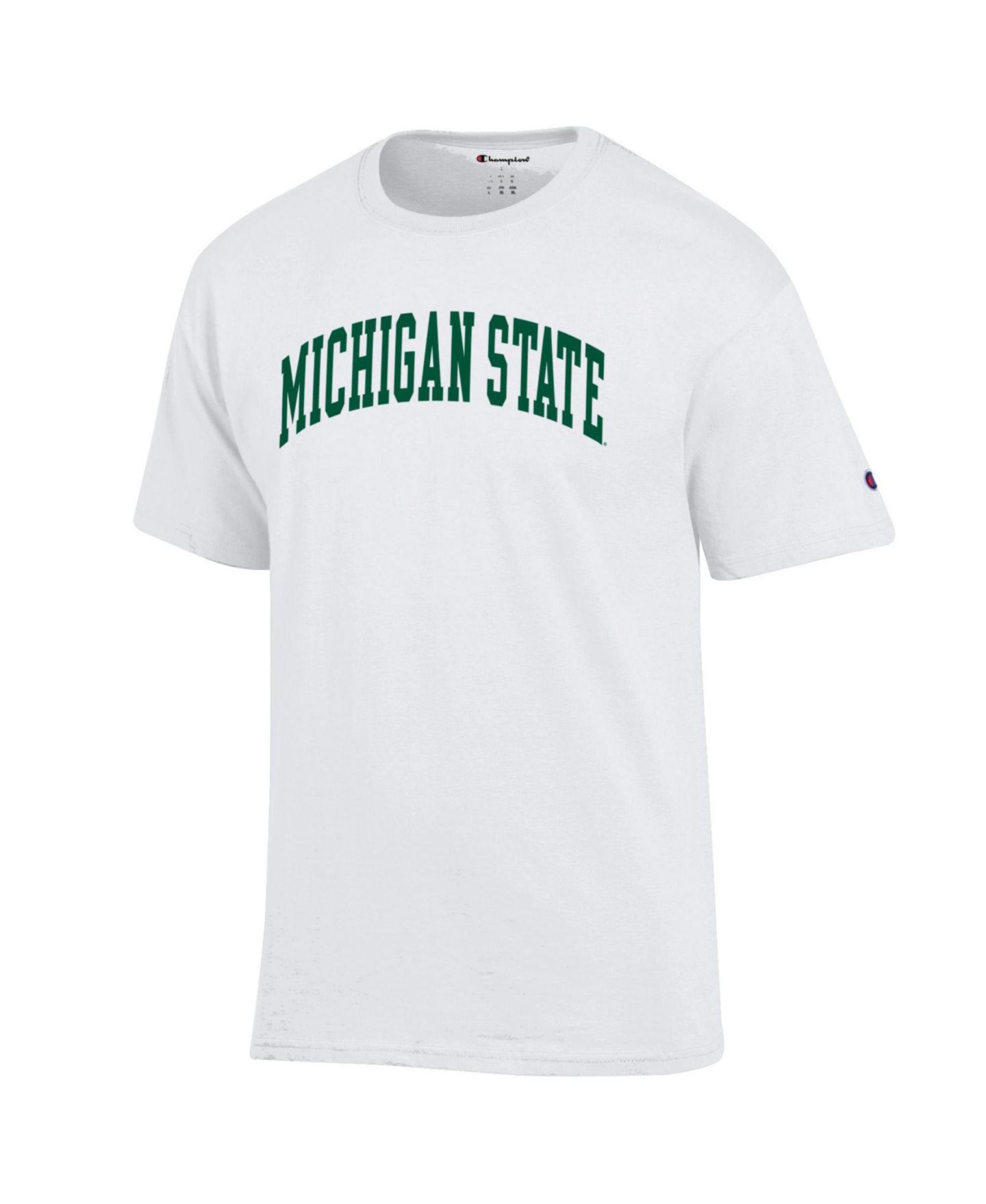 Мужская футболка Champion White Michigan State Spartans Basic Arch — фото 2